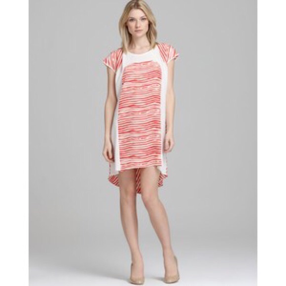 Rebecca Minkoff Red Cream “Baseball”Dress